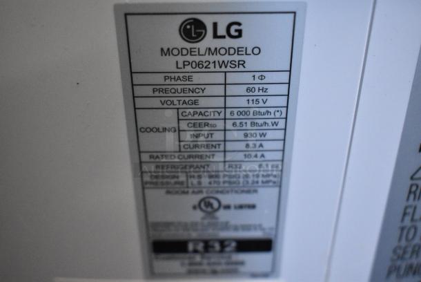 2 LG LP0621WSR / LG LP1417GSR Portable Air Conditioner. 115 Volts, 1 Phase. 2 Times Your Bid! Tested and Working! - Image 4 of 8