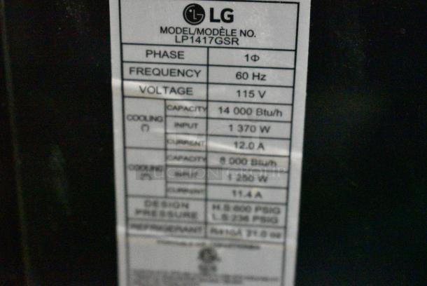 2 LG LP0621WSR / LG LP1417GSR Portable Air Conditioner. 115 Volts, 1 Phase. 2 Times Your Bid! Tested and Working! - Image 7 of 8
