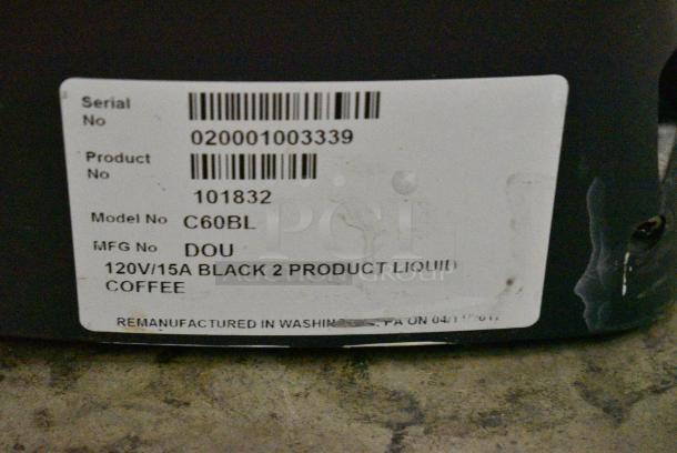 C60BL Metal Countertop Select Brew Coffee System. 120 Volts, 1 Phase. Cannot Test Due To Missing Power Cord - Image 3 of 5