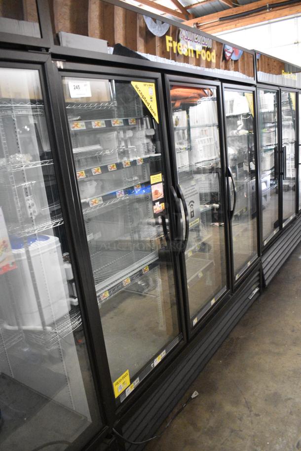 2018 True GDM-72-HC Metal Commercial 3 Door Reach In Cooler Merchandiser w/ Poly Coated Racks. 115 Volts, 1 Phase. Tested and Working! - Image 2 of 10