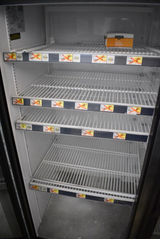 2018 True GDM-72-HC Metal Commercial 3 Door Reach In Cooler Merchandiser w/ Poly Coated Racks. 115 Volts, 1 Phase. Tested and Working! - Image 6 of 10