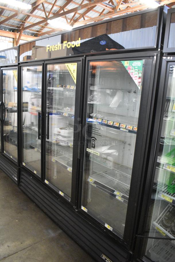 True GDM-72 Metal Commercial 3 Door Reach In Cooler Merchandiser w/ Poly Coated Racks. 115 Volts, 1 Phase. Tested and Working! - Image 1 of 9