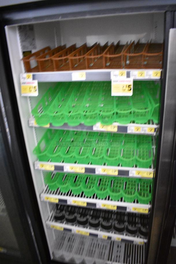 2018 True GDM-72-HC Metal Commercial 3 Door Reach In Cooler Merchandiser w/ Poly Coated Racks. 115 Volts, 1 Phase. Tested and Working! - Image 6 of 10