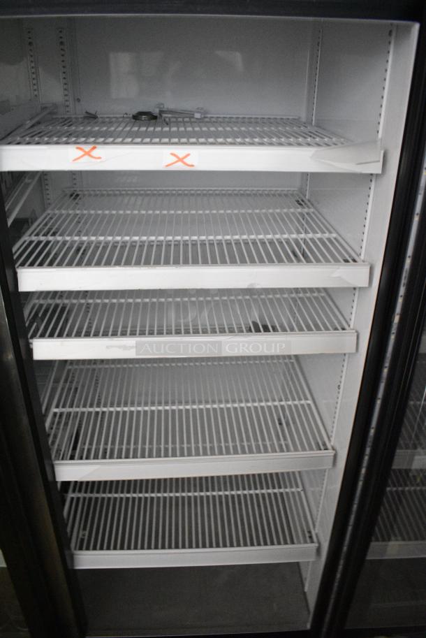 2018 True GDM-72-HC Metal Commercial 3 Door Reach In Cooler Merchandiser w/ Poly Coated Racks. 115 Volts, 1 Phase. Tested and Working! - Image 8 of 10