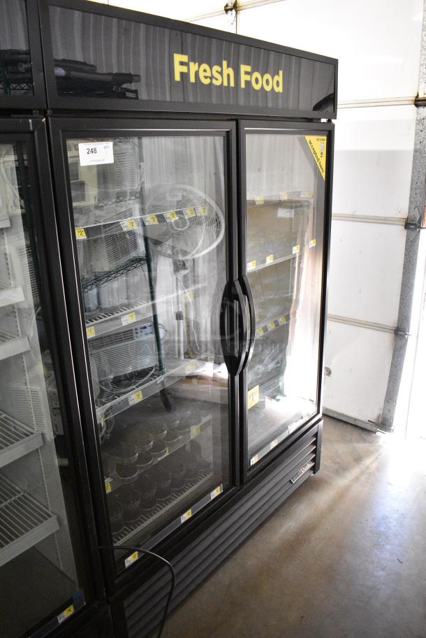 2018 True GDM-49-HC Metal Commercial 2 Door Reach In Cooler Merchandiser w/ Poly Coated Racks. 115 Volts, 1 Phase. Tested and Working! - Image 2 of 9