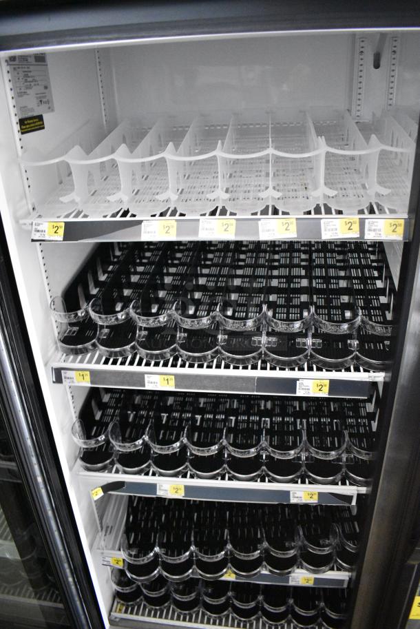 2018 True GDM-49-HC Metal Commercial 2 Door Reach In Cooler Merchandiser w/ Poly Coated Racks. 115 Volts, 1 Phase. Tested and Working! - Image 6 of 9