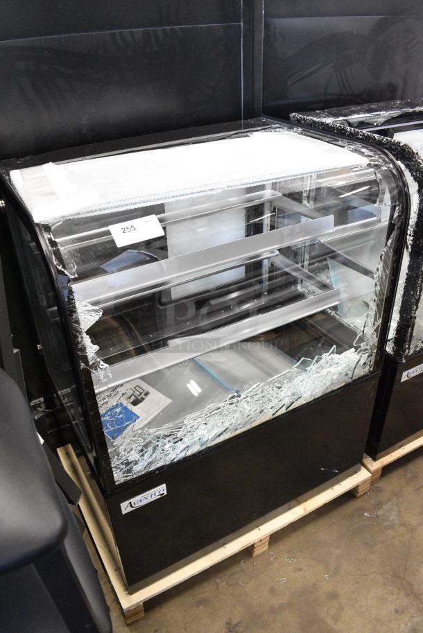 BRAND NEW SCRATCH AND DENT! Avantco Metal Commercial Floor Style Deli Display Case Merchandiser. See Pictures for Broken Glass. 115 Volts, 1 Phase. Tested and Powers On But Does Not Get Cold - Image 2 of 5