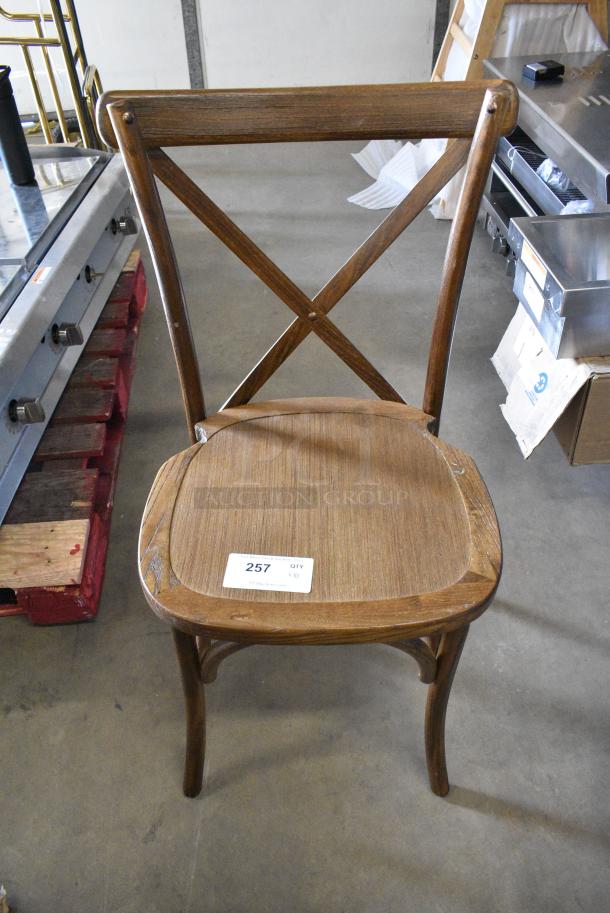 10 BRAND NEW SCRATCH AND DENT! Wooden Dining Height Chair. 10 Times Your Bid! - Image 1 of 5