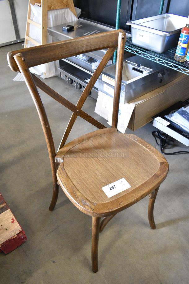 10 BRAND NEW SCRATCH AND DENT! Wooden Dining Height Chair. 10 Times Your Bid! - Image 2 of 5
