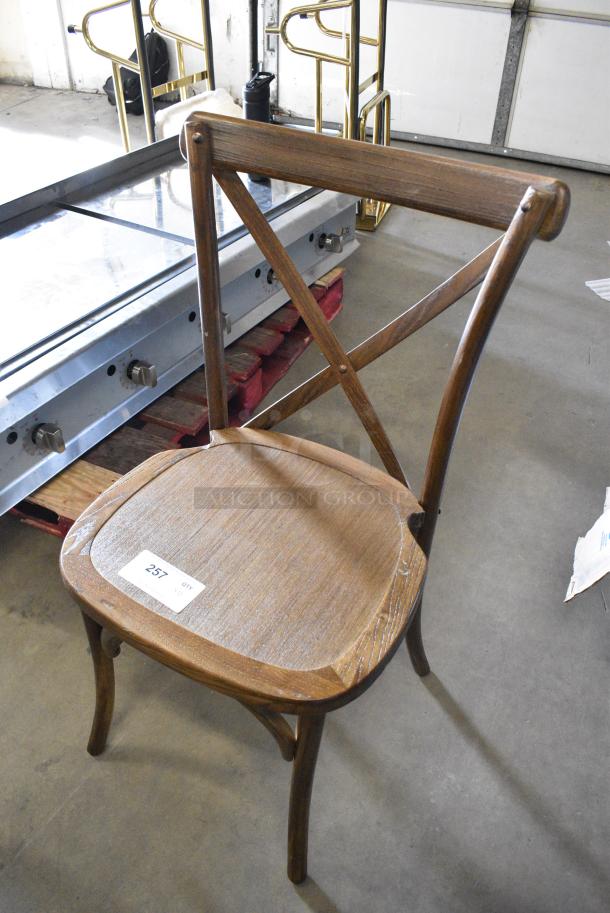 10 BRAND NEW SCRATCH AND DENT! Wooden Dining Height Chair. 10 Times Your Bid! - Image 3 of 5