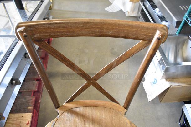 10 BRAND NEW SCRATCH AND DENT! Wooden Dining Height Chair. 10 Times Your Bid! - Image 4 of 5