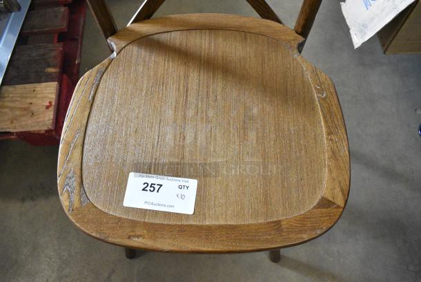 10 BRAND NEW SCRATCH AND DENT! Wooden Dining Height Chair. 10 Times Your Bid! - Image 5 of 5