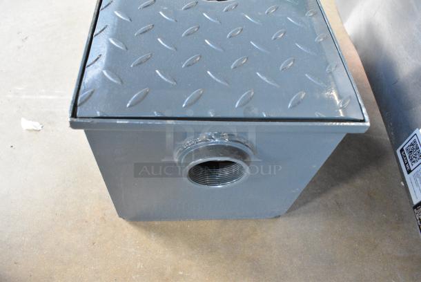 BRAND NEW SCRATCH AND DENT! Watts WD-4-THD 8 lb. Grease Trap with Threaded Connections - Image 4 of 5
