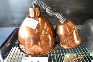 BRAND NEW SCRATCH AND DENT! Hanson Heat Lamps 800-RET-SC Retractable Cord Ceiling Mount Heat Lamp with Smoked Copper Finish. 115 Volts, 1 Phase.