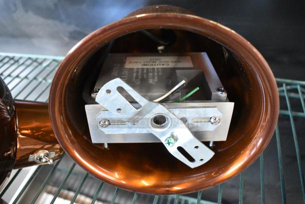 BRAND NEW SCRATCH AND DENT! Hanson Heat Lamps 800-RET-SC Retractable Cord Ceiling Mount Heat Lamp with Smoked Copper Finish. 115 Volts, 1 Phase. - Image 5 of 8