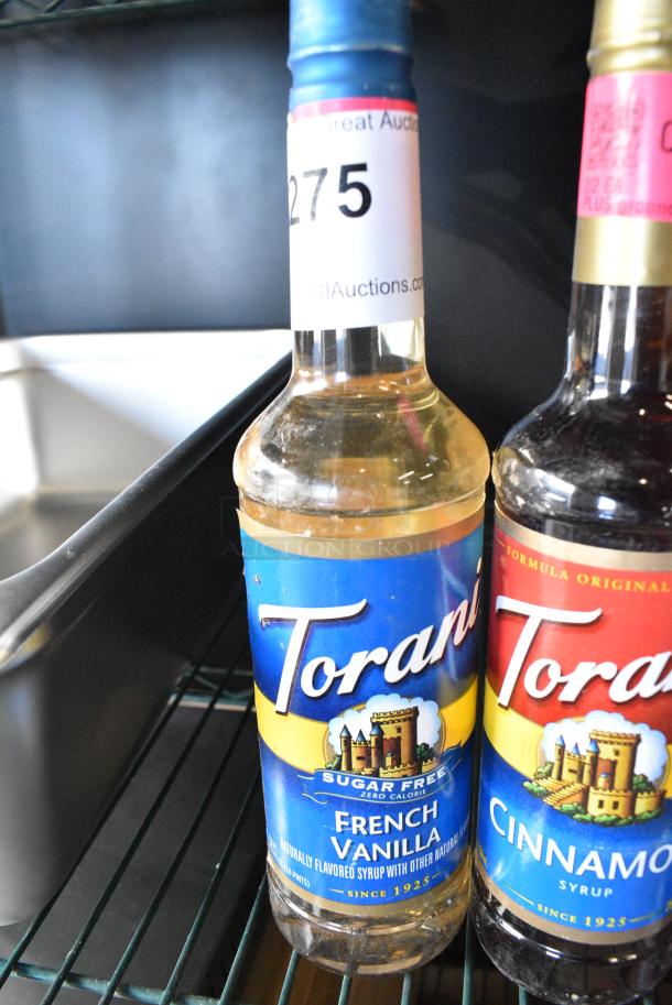 5 BRAND NEW SCRATCH AND DENT! Bottles of Torani Flavor Including Hazelnut, Chocolate Milano, Cinnamon and French Vanilla. 5 Times Your Bid! - Image 2 of 4