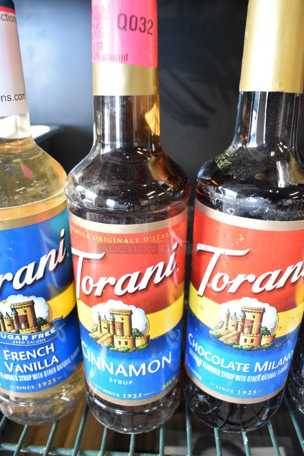 5 BRAND NEW SCRATCH AND DENT! Bottles of Torani Flavor Including Hazelnut, Chocolate Milano, Cinnamon and French Vanilla. 5 Times Your Bid! - Image 3 of 4
