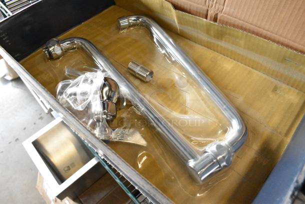 BRAND NEW SCRATCH AND DENT! Waterloo 750PF24DJ Wall-Mounted Pot and Kettle Filler with Single Inlet and 24" Double-Jointed Swing Spout - Image 2 of 6