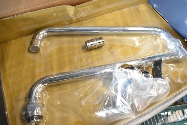 BRAND NEW SCRATCH AND DENT! Waterloo 750PF24DJ Wall-Mounted Pot and Kettle Filler with Single Inlet and 24" Double-Jointed Swing Spout - Image 4 of 6
