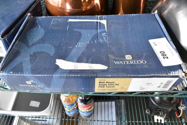 BRAND NEW SCRATCH AND DENT! Waterloo 750PF24DJ Wall-Mounted Pot and Kettle Filler with Single Inlet and 24" Double-Jointed Swing Spout - Image 5 of 6
