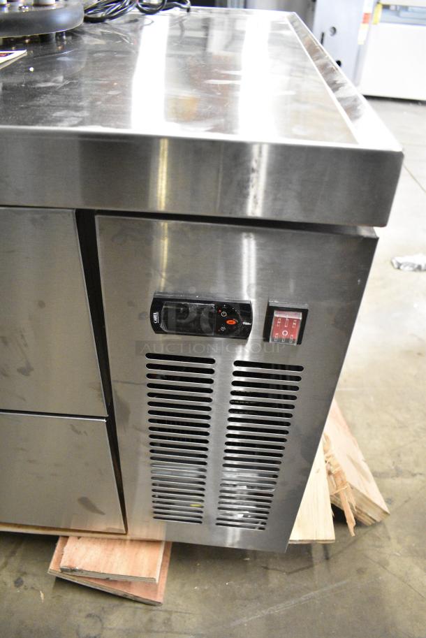BRAND NEW SCRATCH AND DENT! 2025 Avantco 178CBE36HC Stainless Steel Commercial 2 Drawer Refrigerated Chef Base. 115 Volts, 1 Phase. Tested and Working! - Image 4 of 7