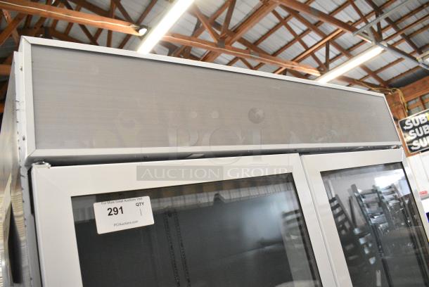 BRAND NEW SCRATCH AND DENT! Beverage Air MMR49HC-1-W MarketMax 52" White Refrigerated Glass Door Merchandiser with LED Lighting and Poly Coated Racks. 115 Volts, 1 Phase. Tested and Working! - Image 3 of 9