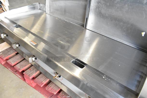 BRAND NEW SCRATCH AND DENT! 2024 Cooking Performance Group CPG 351GTCPG60NL Stainless Steel Commercial 60" Gas Countertop Griddle with Thermostatic Controls - 150,000 BTU - Image 3 of 9