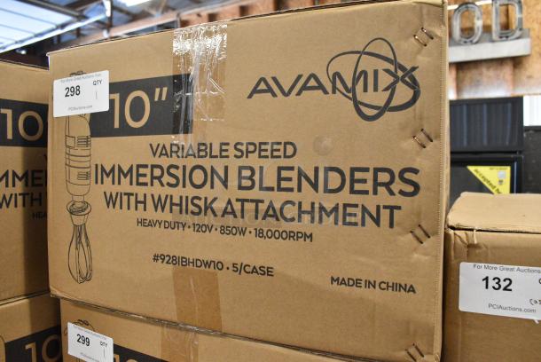 5 BRAND NEW SCRATCH AND DENT! AvaMix 928IBHDW10 Heavy-Duty Variable Speed Immersion Blender with 10" Whisk - 1 1/4 hp. 120 Volts, 1 Phase. 5 Times Your Bid! - Image 2 of 3