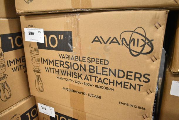 5 BRAND NEW SCRATCH AND DENT! AvaMix 928IBHDW10 Heavy-Duty Variable Speed Immersion Blender with 10" Whisk - 1 1/4 hp. 120 Volts, 1 Phase. 5 Times Your Bid! - Image 2 of 3