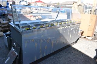 Duke Metal Commercial Subway Sandwich Make Line Prep Line w/ Curved Glass. 120 Volts, 1 Phase.
