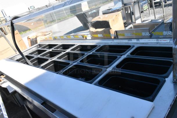 Duke Metal Commercial Subway Sandwich Make Line Prep Line w/ Curved Glass. 120 Volts, 1 Phase. - Image 3 of 5