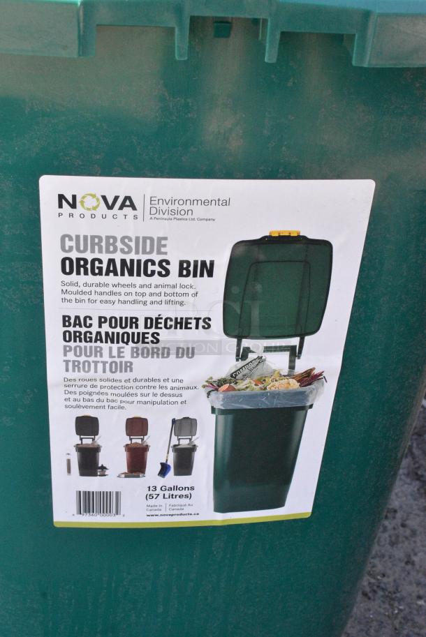 2 BRAND NEW SCRATCH AND DENT! Items Including Nova Curbside Organics Bin and Toter Trash Can. 2 Times Your Bid! - Image 6 of 10