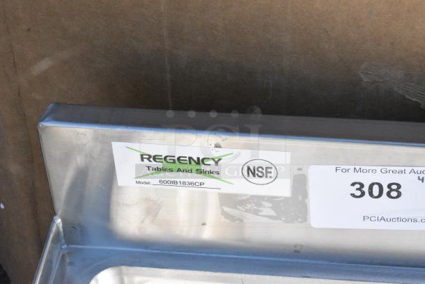 BRAND NEW SCRATCH AND DENT! Regency 600IB1836CP 18" x 36" Underbar Ice Bin with 7 Circuit Post-Mix Cold Plate and Bottle Holders - 79 lb. No Legs. - Image 4 of 4