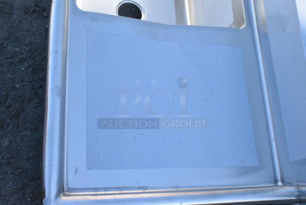BRAND NEW SCRATCH AND DENT! Regency 600S1181818R 38 1/2" 16-Gauge Stainless Steel One Compartment Commercial Sink - 18" x 18" x 14" Bowl. No Legs. - Image 3 of 5