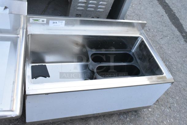 BRAND NEW SCRATCH AND DENT! Regency 600IB2136 21" x 36" Underbar Ice Bin with 7 Circuit Post-Mix Cold Plate and Bottle Holders. No Legs. - Image 2 of 5