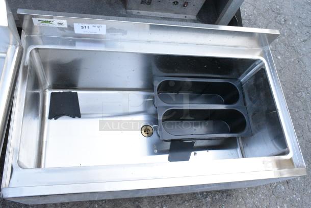 BRAND NEW SCRATCH AND DENT! Regency 600IB2136 21" x 36" Underbar Ice Bin with 7 Circuit Post-Mix Cold Plate and Bottle Holders. No Legs. - Image 3 of 5