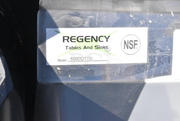 BRAND NEW SCRATCH AND DENT! Regency 600DDT72L 16 Gauge 6' Soiled / Dirty Dish Table - Left Drainboard. No Legs. - Image 5 of 5