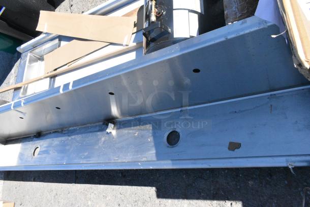 BRAND NEW SCRATCH AND DENT! Regency 600HSMSB18120 Wall-Mounted 120" x 17 1/2" Hand Sink for 5 Single-Inlet Faucets - Image 6 of 8