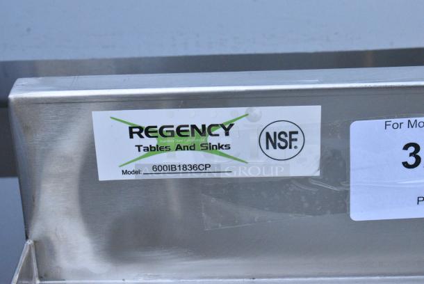 BRAND NEW SCRATCH AND DENT! Regency 600IB1836CP 18" x 36" Underbar Ice Bin with 7 Circuit Post-Mix Cold Plate and Bottle Holders - 79 lb. No Legs. - Image 6 of 6