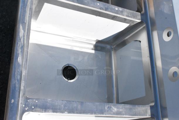 BRAND NEW SCRATCH AND DENT! Regency 600S31824218 Stainless Steel 3 Bay Sink w/ Dual Side Drain Boards. - Image 5 of 9