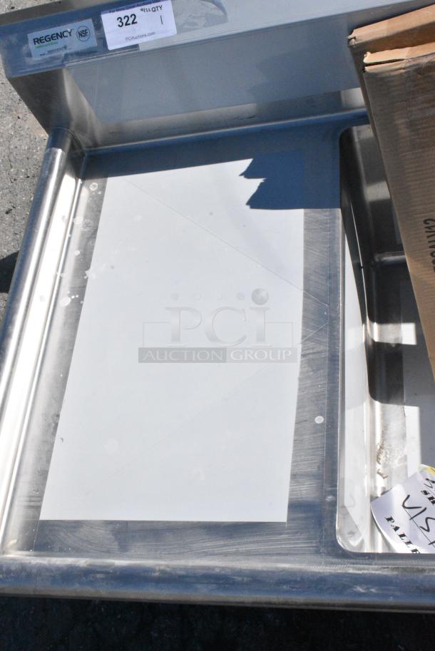 BRAND NEW SCRATCH AND DENT! Regency 600S31824218 Stainless Steel 3 Bay Sink w/ Dual Side Drain Boards. - Image 8 of 9