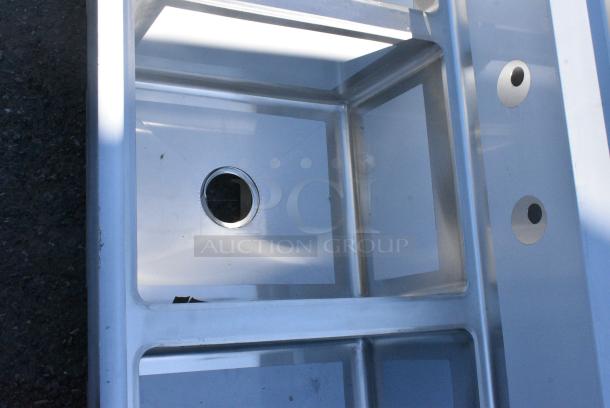 BRAND NEW SCRATCH AND DENT! Regency 600S31620218 Stainless Steel 3 Bay Sink w/ Dual Side Drain Boards. No Legs. - Image 5 of 8