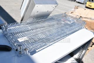 BRAND NEW SCRATCH AND DENT! Lot of 4 Chrome Finish Wire Shelves