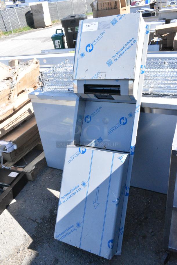 BRAND NEW SCRATCH AND DENT! Stainless Steel Paper Towel Dispenser w/ Trash. - Image 2 of 6