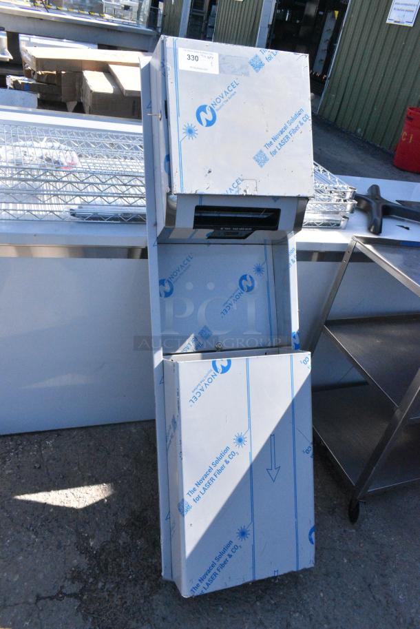 BRAND NEW SCRATCH AND DENT! Stainless Steel Paper Towel Dispenser w/ Trash. - Image 3 of 6