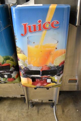 Bunn JDF-2S Flavor Cold Beverage Juice Dispenser with Dual Dispenser. 120 Volts, 1 Phase. Tested and Powers On But Does Not Get Cold