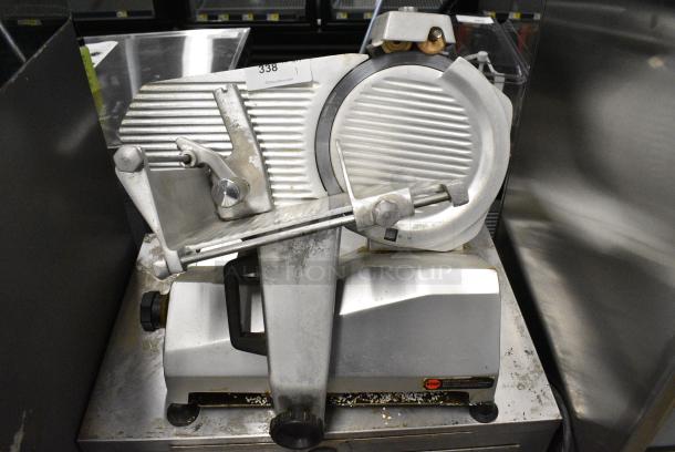 Metal Commercial Countertop Meat Slicer w/ Blade Sharpener. 115 Volts, 1 Phase. Tested and Working! - Image 1 of 9