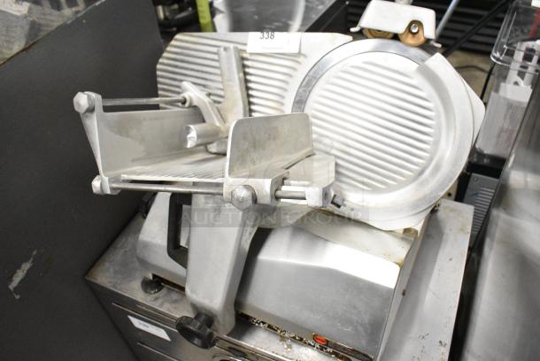 Metal Commercial Countertop Meat Slicer w/ Blade Sharpener. 115 Volts, 1 Phase. Tested and Working! - Image 3 of 9
