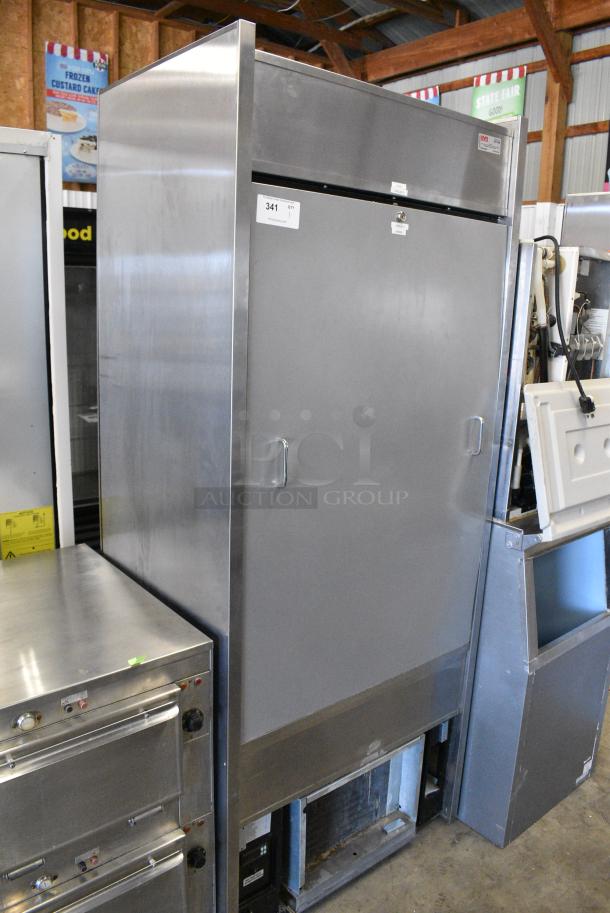 Structural Concepts Metal Commercial Reach In Cooler. on Commercial Casters. Doors are Locked. Tested and Powers On But Does Not Get Cold - Image 2 of 10