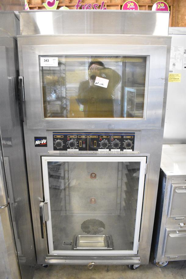 Nu Vu QB-3/9 Stainless Steel Commercial Electric Powered Oven Proofer on Commercial Casters. 208 Volts, 1 Phase. - Image 1 of 9